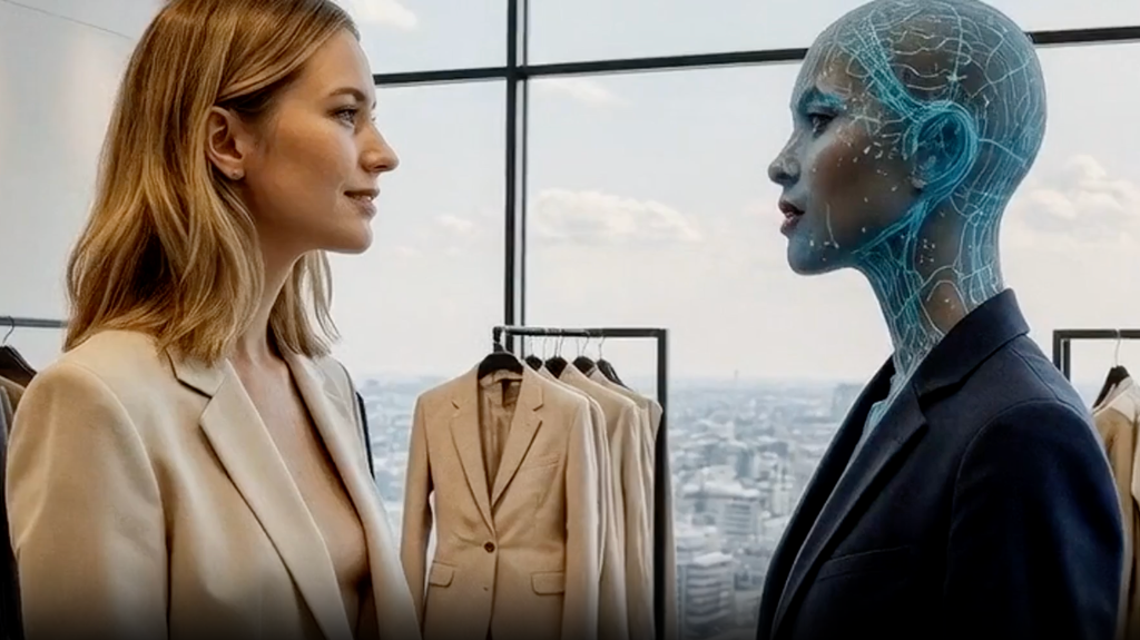 Human manager and AI agent