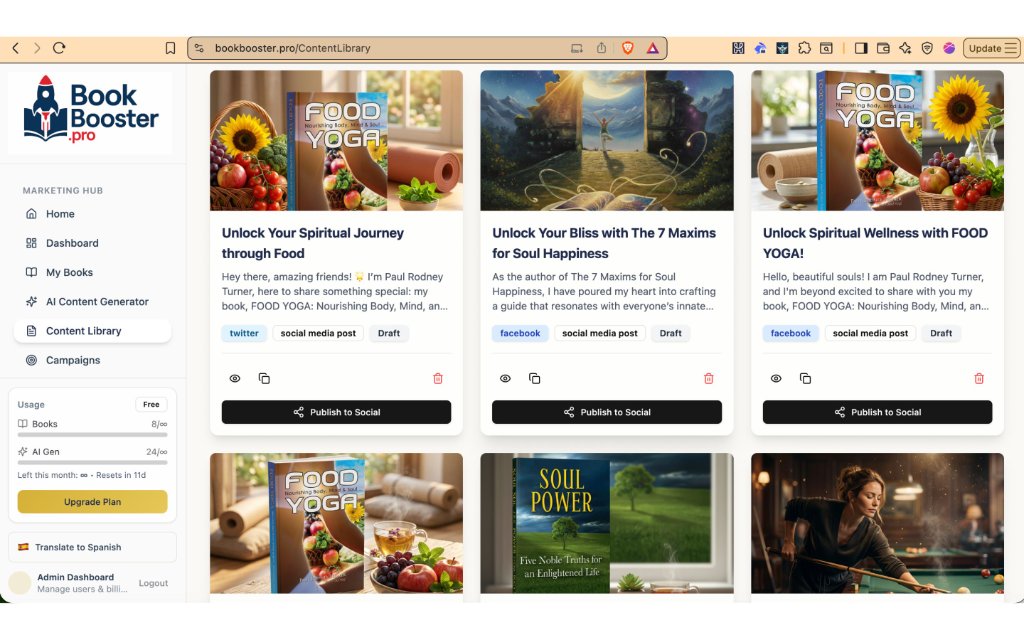 Book Booster Pro Generated Content screenshot