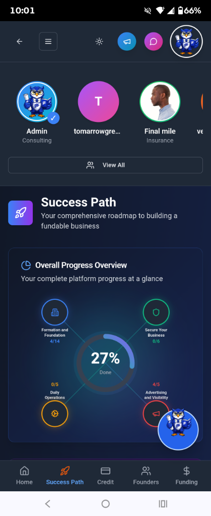 Success Path Progress Overview