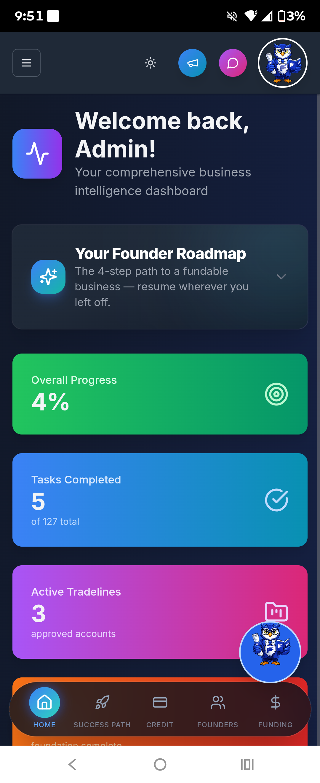 Founder Fluent platform