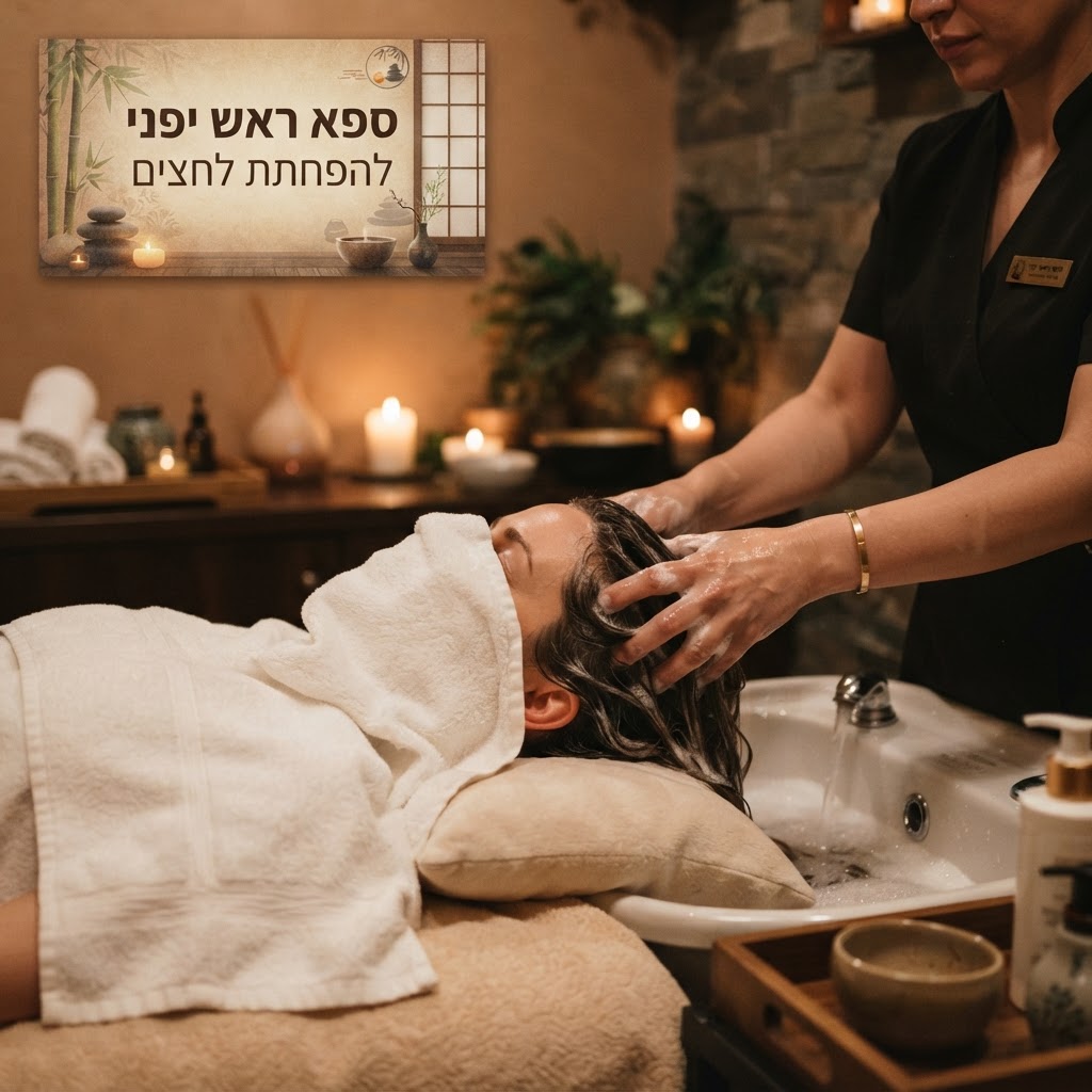 ליאת יעקב במהלך טיפול ספא ראש יפני איכותי ומקצועי בקליניקה בפתח תקווה