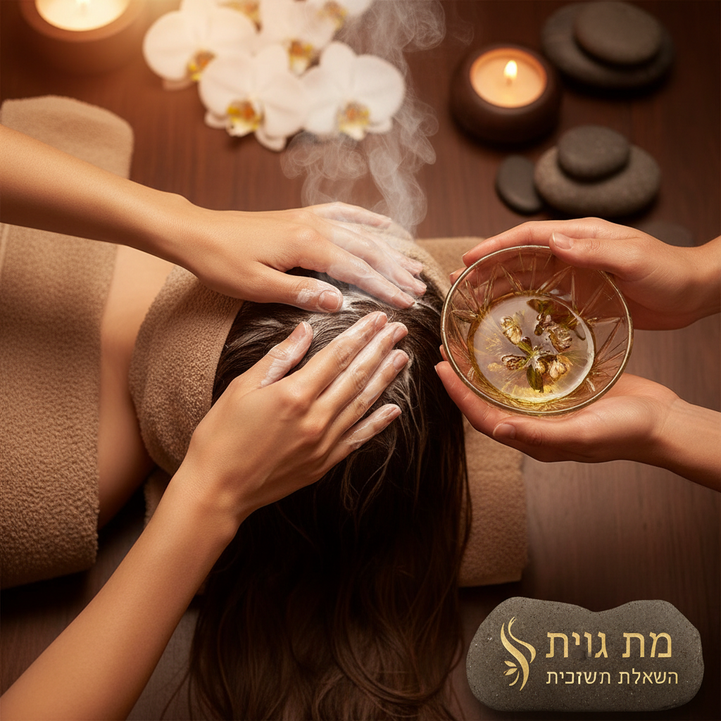 ספא ראש יפני לקידום בריאות השיער