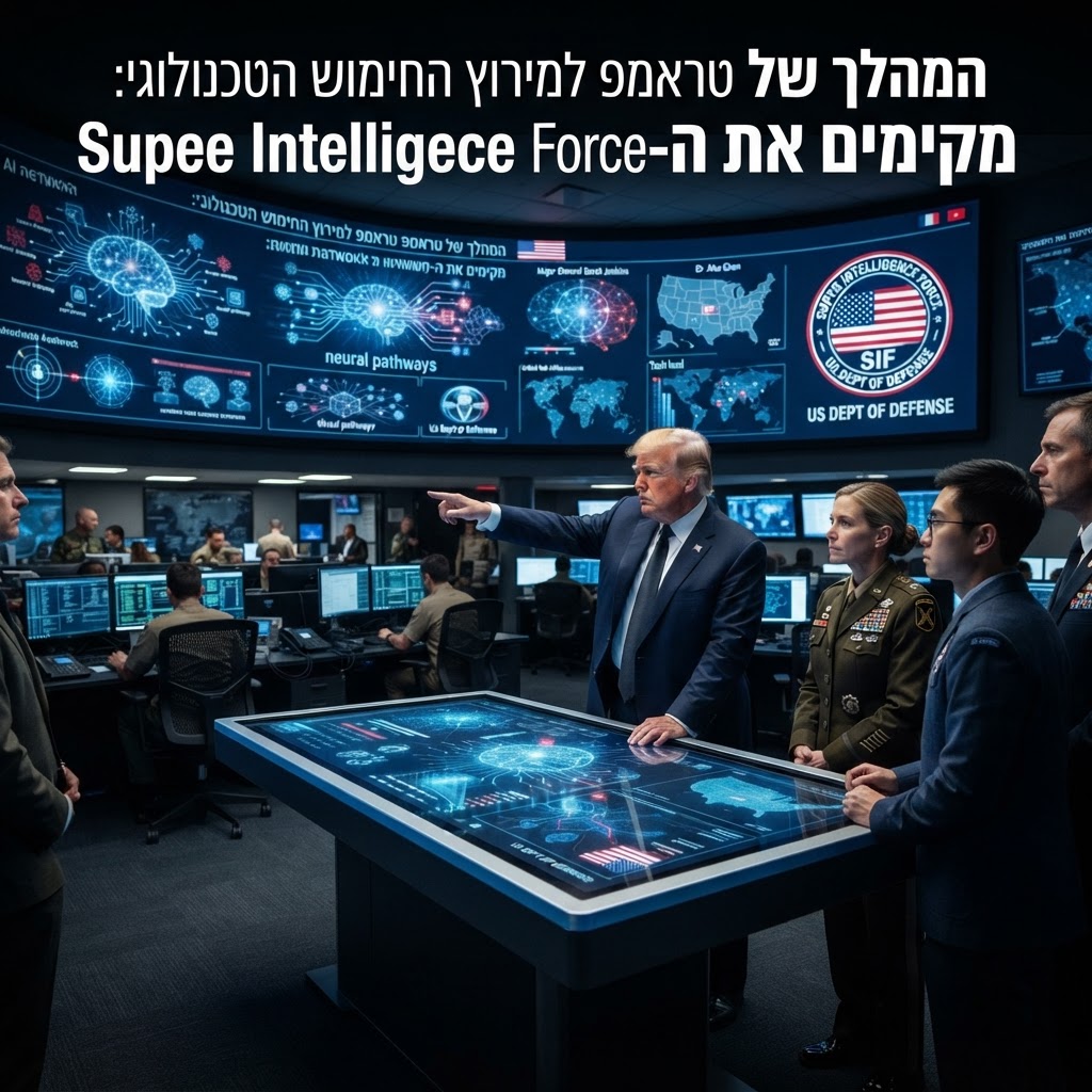 המהלך של טראמפ למירוץ החימוש הטכנולוגי: מקימים את ה-Super Intelligence Force