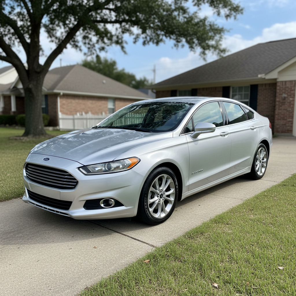 Selling my 2014 Ford fusion titanium hybrid, car runs and dr
