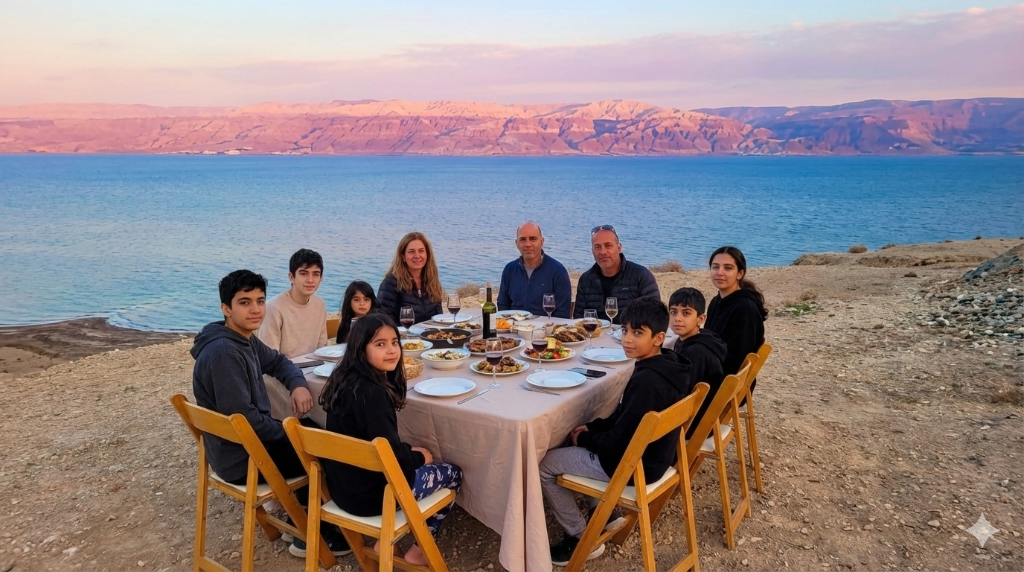 ארוחה על שפת הים