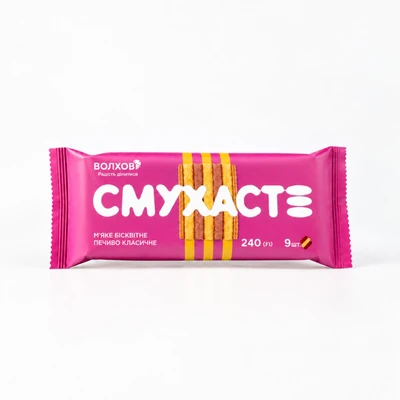 Печиво "М'яке "Смухасте" класичне" в упаковці (240 г)