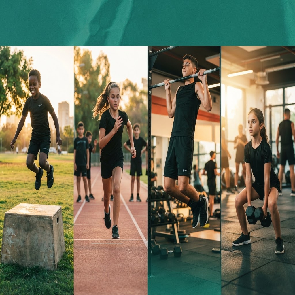 ילדים ובני נוער מתאמנים בחוגי הספורט של BTEAM בגדרה