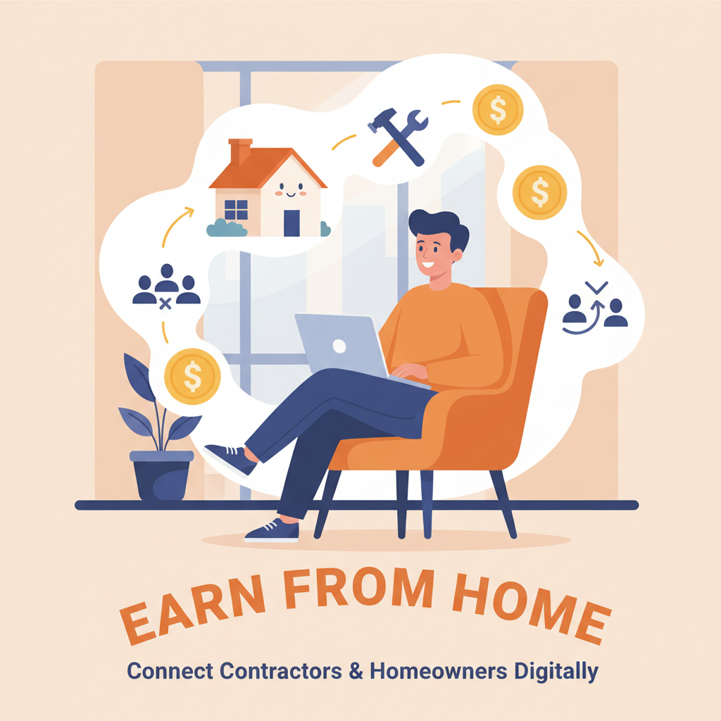 Best Side Hustle for Beginners: Earn by Referring Contractors