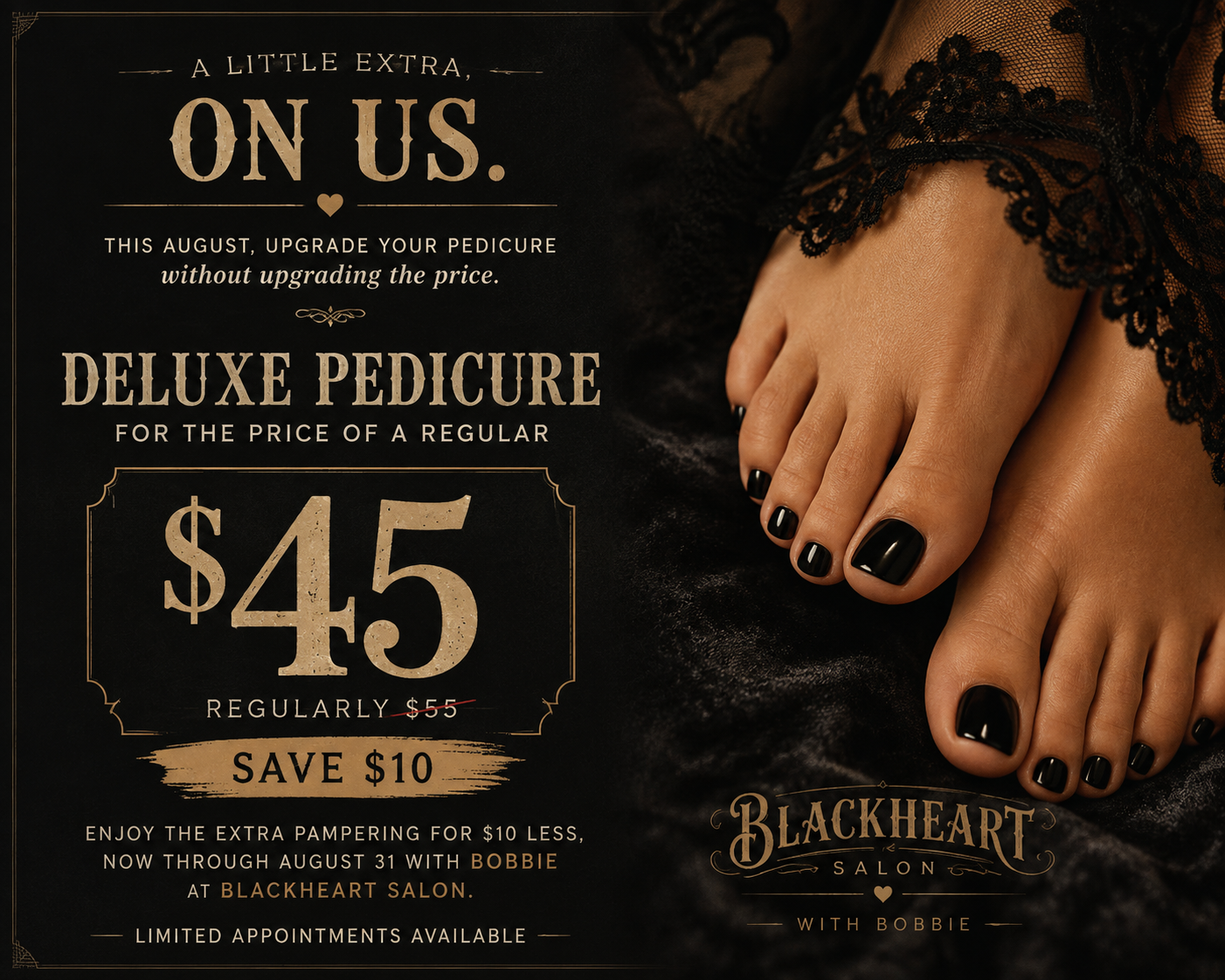 August Special | Deluxe Pedicure – $45