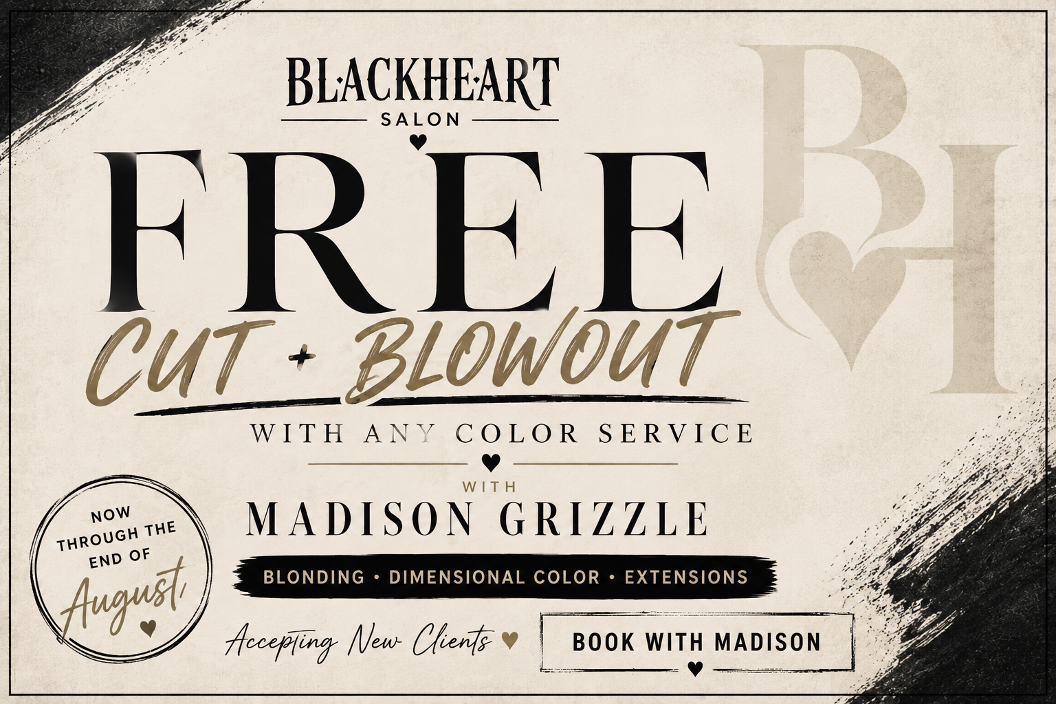 Free Cut + Blowout with Color