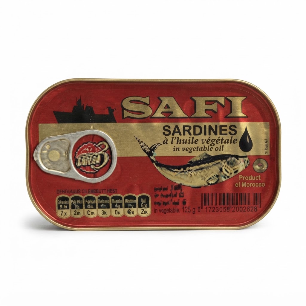 SAFI SARDINES IN VEGETABLE OIL 125G - Thumbnail 4