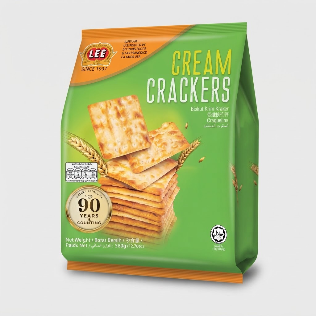 LEE CREAM CRACKERS BISKUT (360G) 12.7OZ - Thumbnail 3