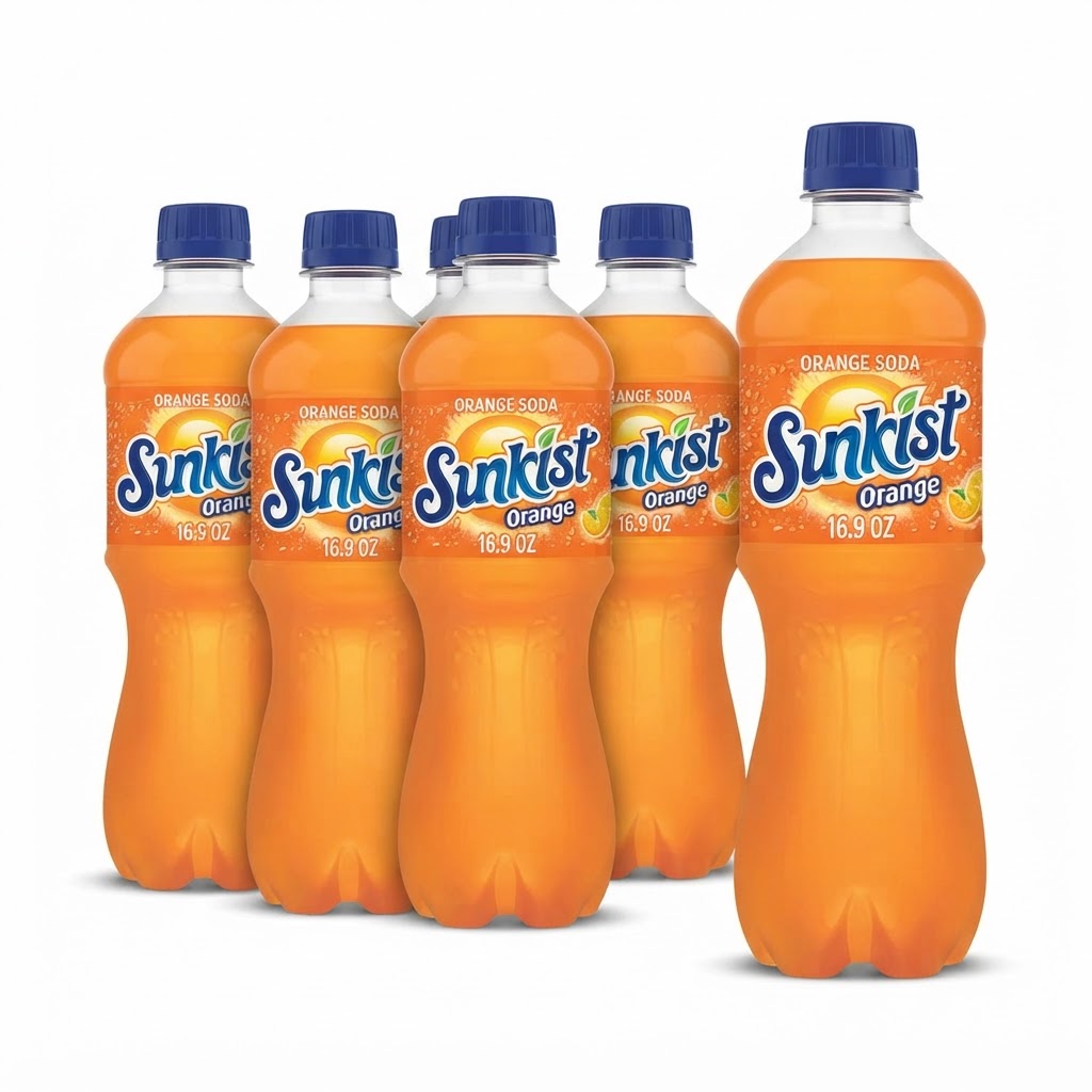 SUNKIST ORANGE 16.9oz/500ML(6 PACK)
