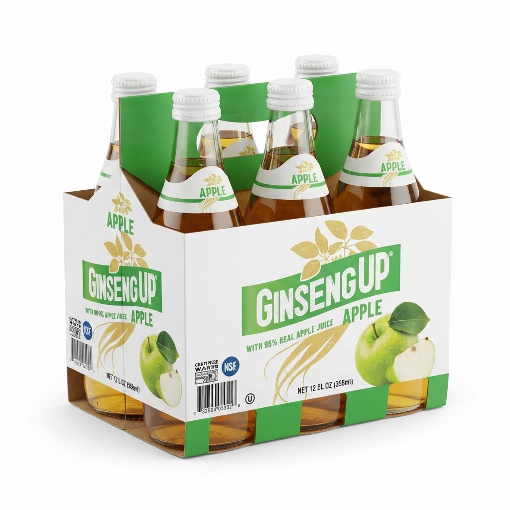GINSENG UP APPLE 6PK X 12OZ