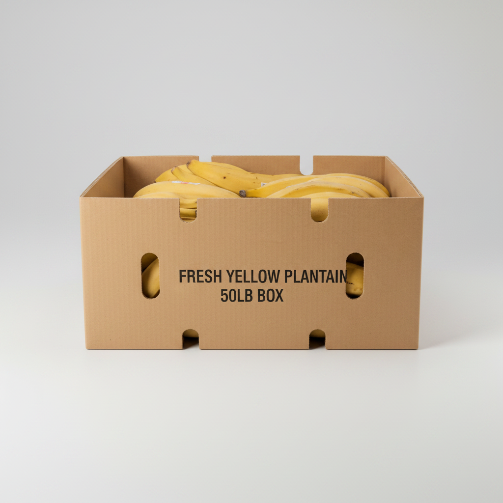FRESH YELLOW PLANTAIN 50LB BOX - Thumbnail 2