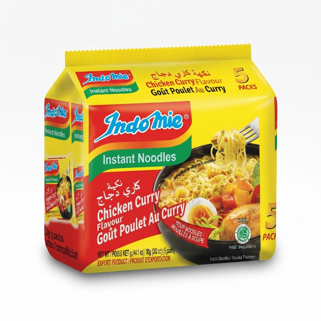 INDONESIA INDOMIE CHICKEN CURRY 5PKx80g - Thumbnail 3