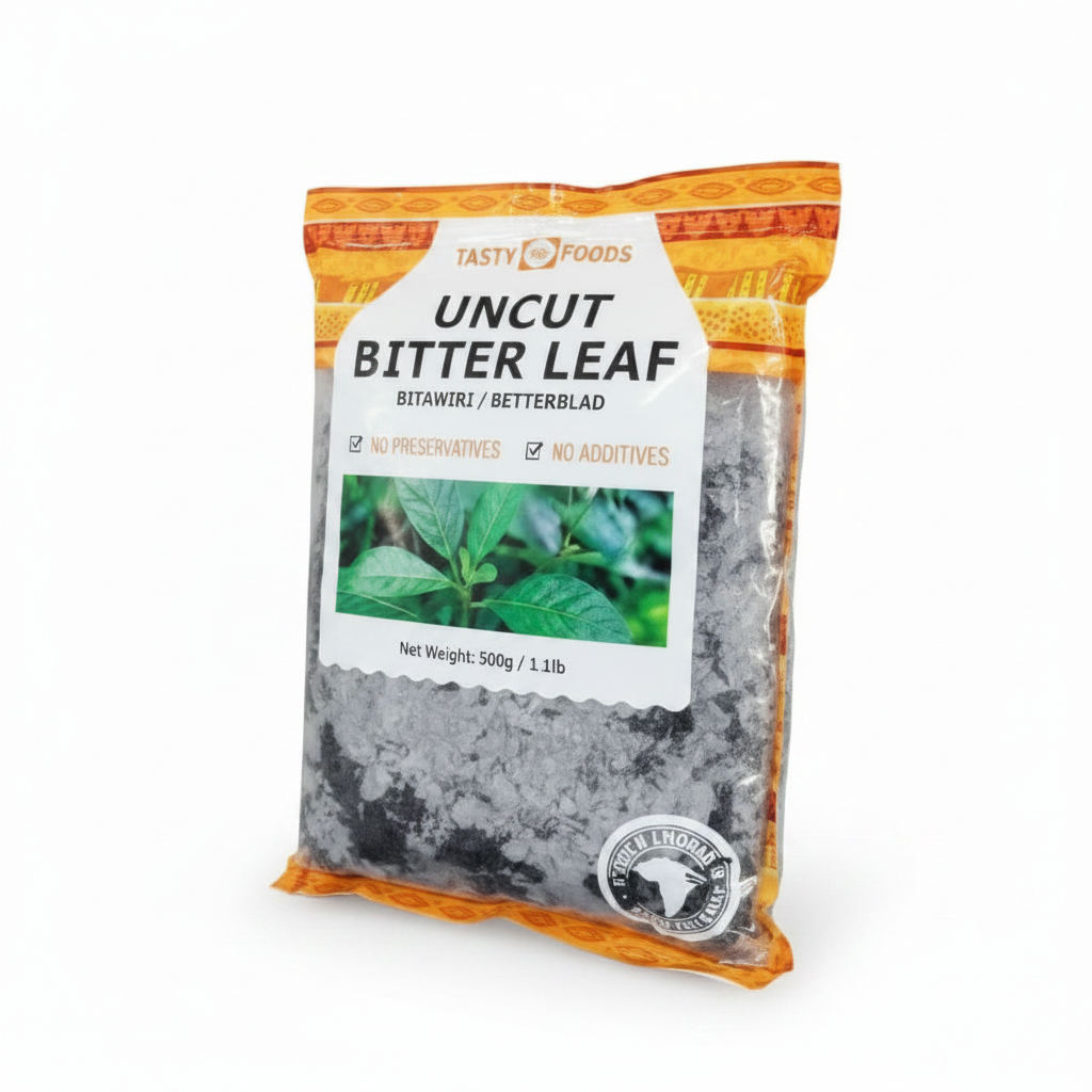 TASTY FOODS UNCUT BITTER LEAVES  500G - Thumbnail 3