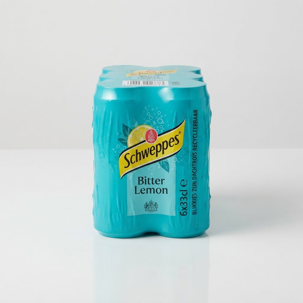 SCHWEPPES BITTER LEMON CAN 33CL 6PACK - Thumbnail 2