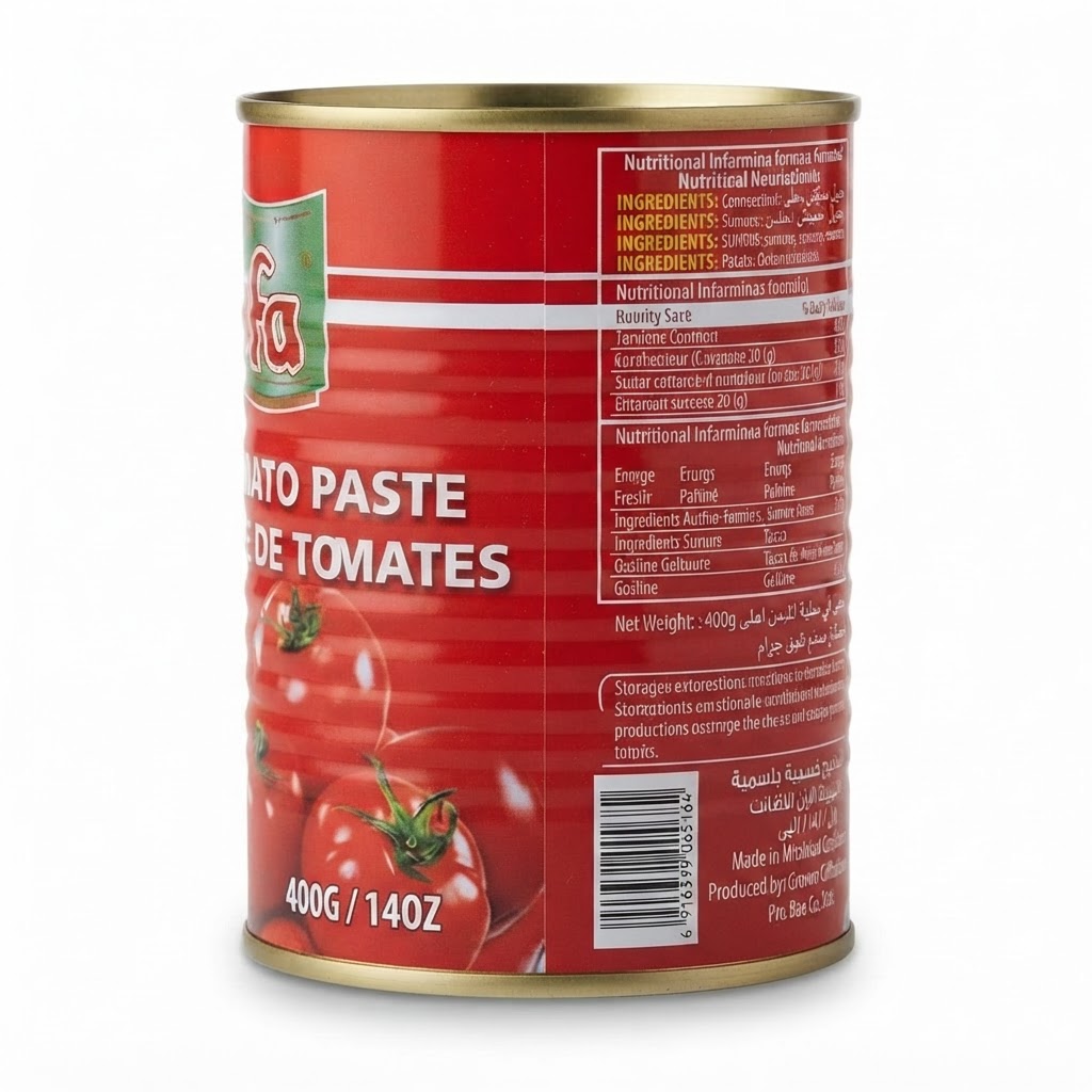 SAFI TOMATO PASTE CAN 400G/14OZ - Thumbnail 2