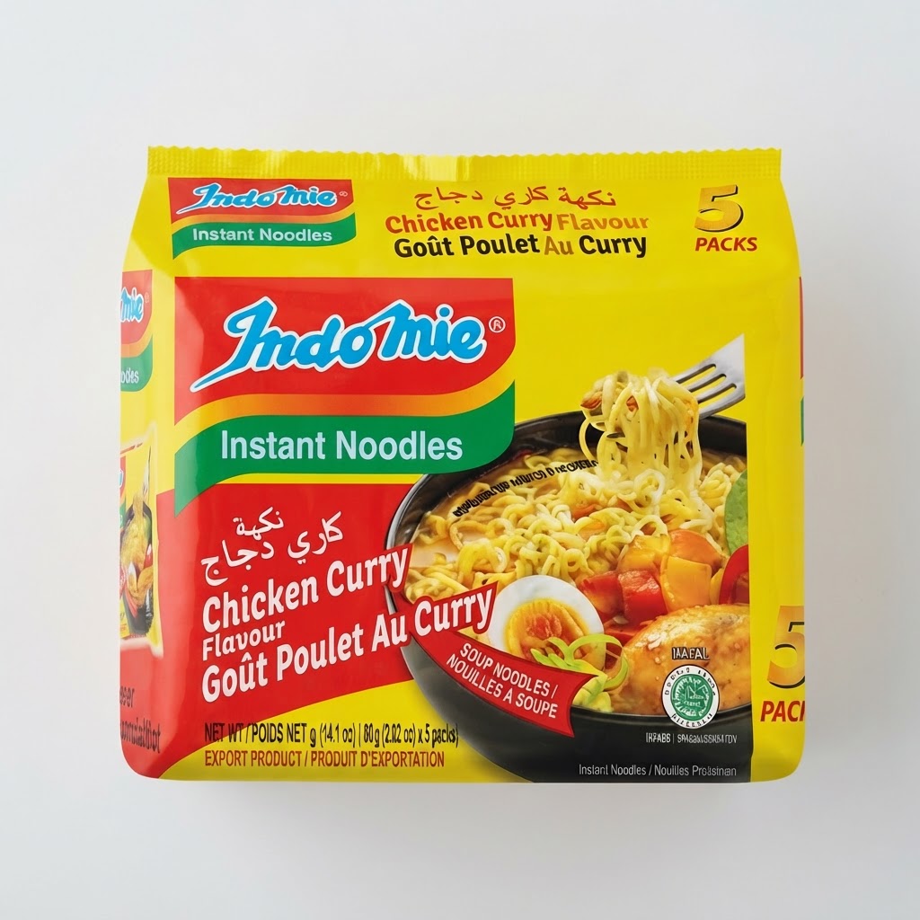 INDONESIA INDOMIE CHICKEN CURRY 5PKx80g - Thumbnail 2