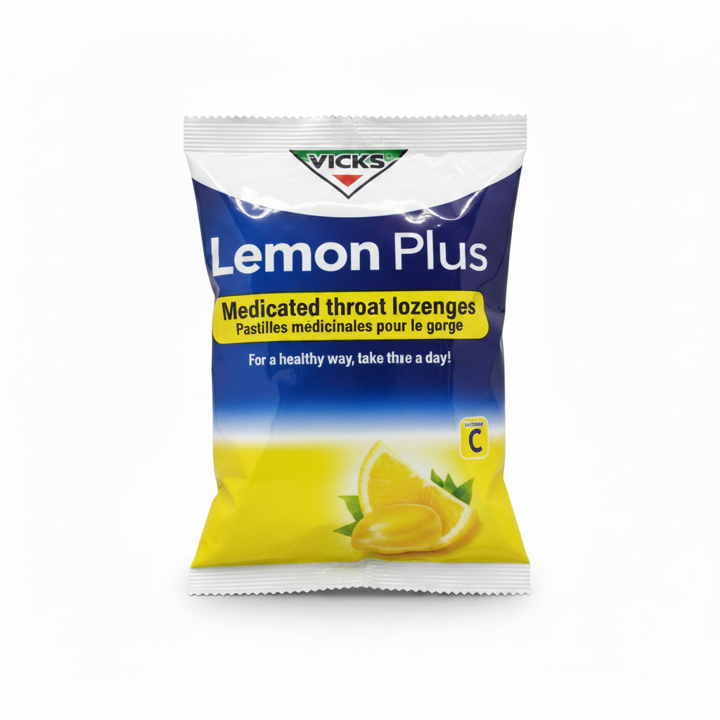 VICKS LEMON PLUS THROAT  LOZENGES 30PCS - Thumbnail 2