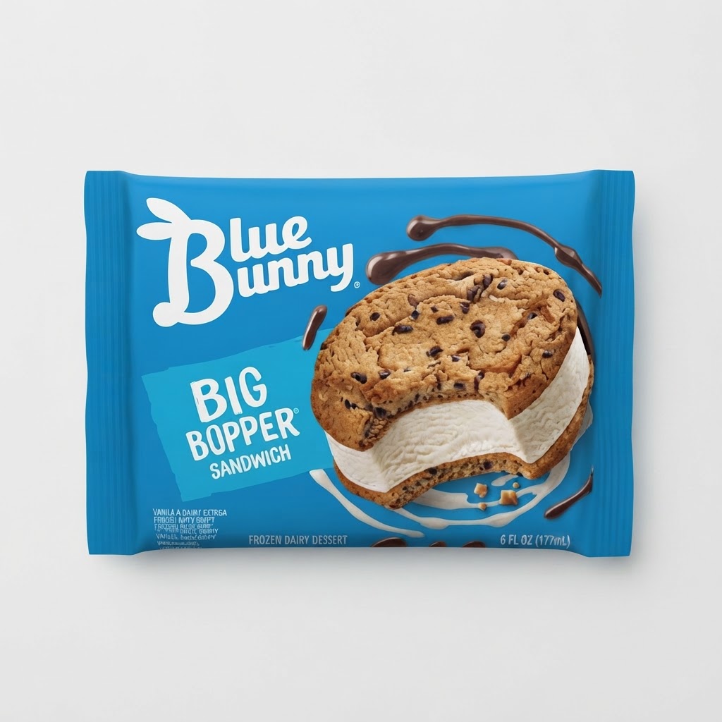 BLUE BUNNY BIG BOPPER SANDWICH 6OZ - Thumbnail 2