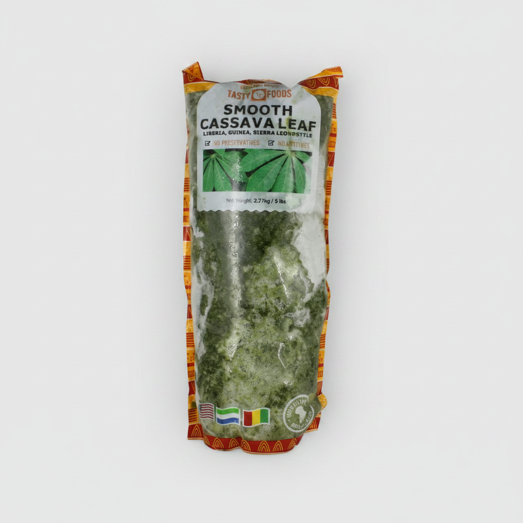 TASTY FOODS SMOOTH CASSAVA LEAVES 5LB - Thumbnail 3
