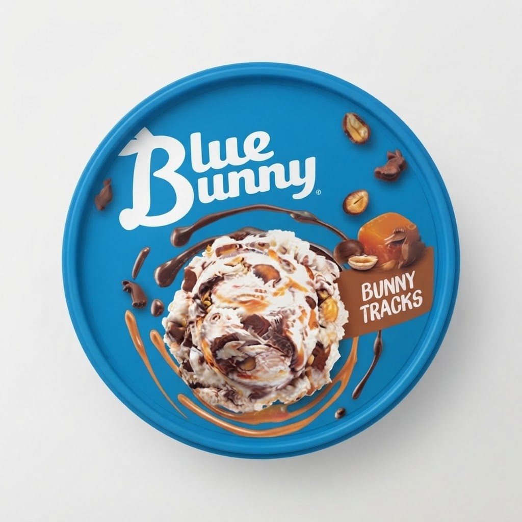 BLUE BUNNY BUNNY TRACKS 14OZ - Thumbnail 2