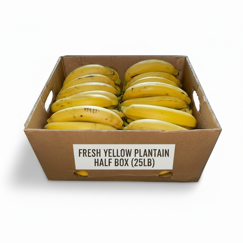 FRESH YELLOW PLANTAIN HALF BOX(25LB) - Thumbnail 3