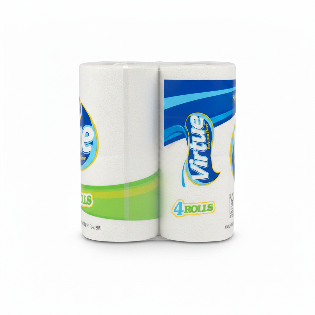 VIRTUE BATHROOM TISSUE 4ROLLS - Thumbnail 3