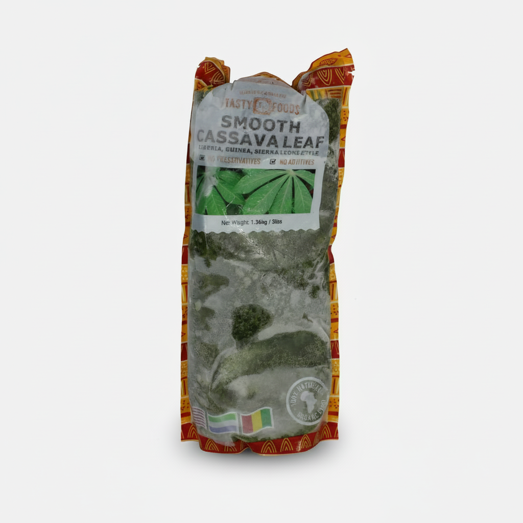 TASTY FOODS SMOOTH CASSAVA LEAVES 3LB - Thumbnail 3