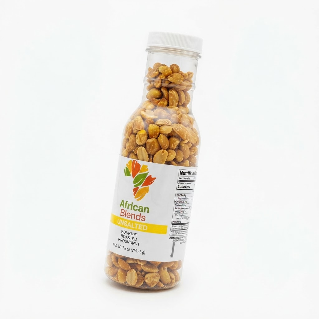 AFRICAN BLENDS UNSALTED PEANUTS 7.6oz - Thumbnail 3