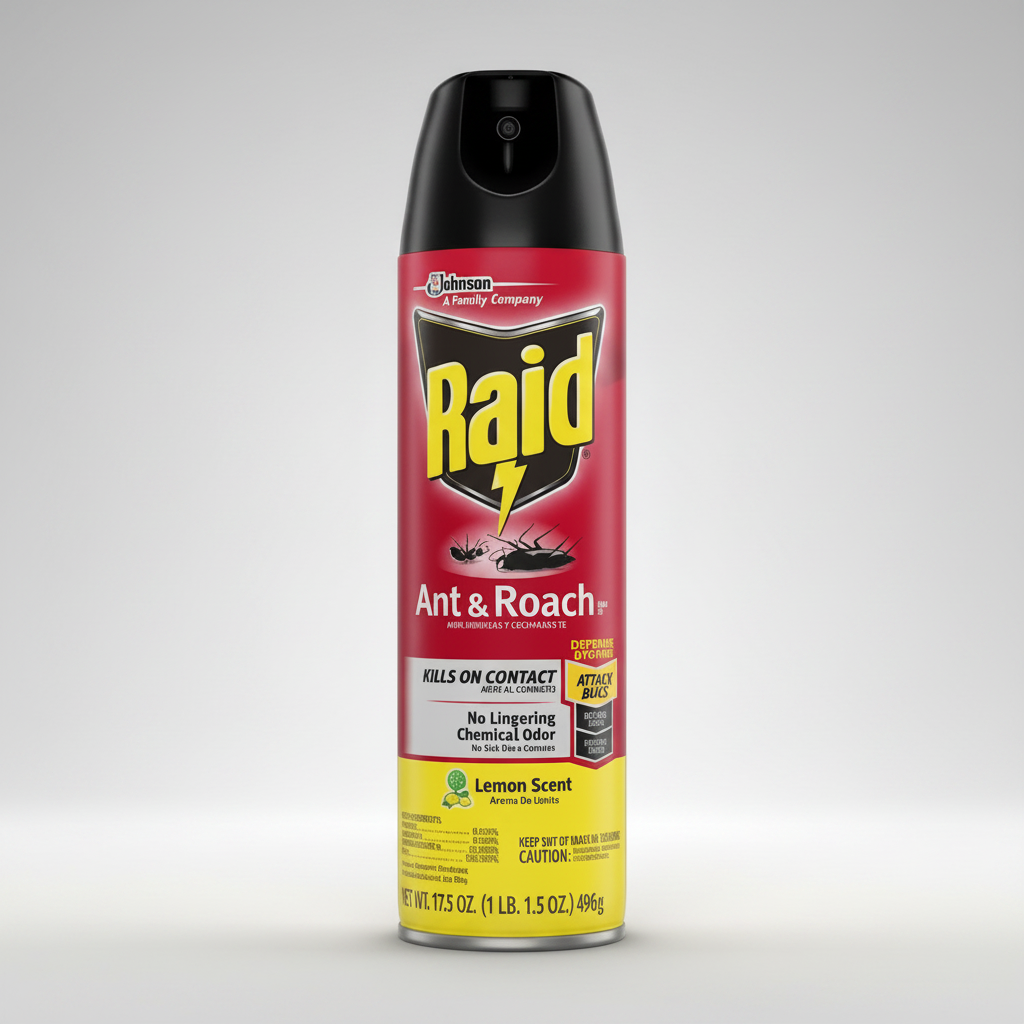 RAID ANT & ROACH LEMON SCENT 17.05OZ - Thumbnail 3