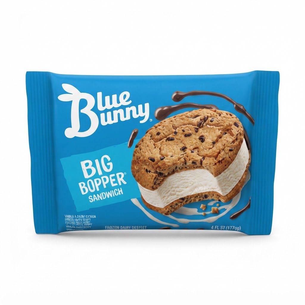 BLUE BUNNY BIG BOPPER SANDWICH 6OZ