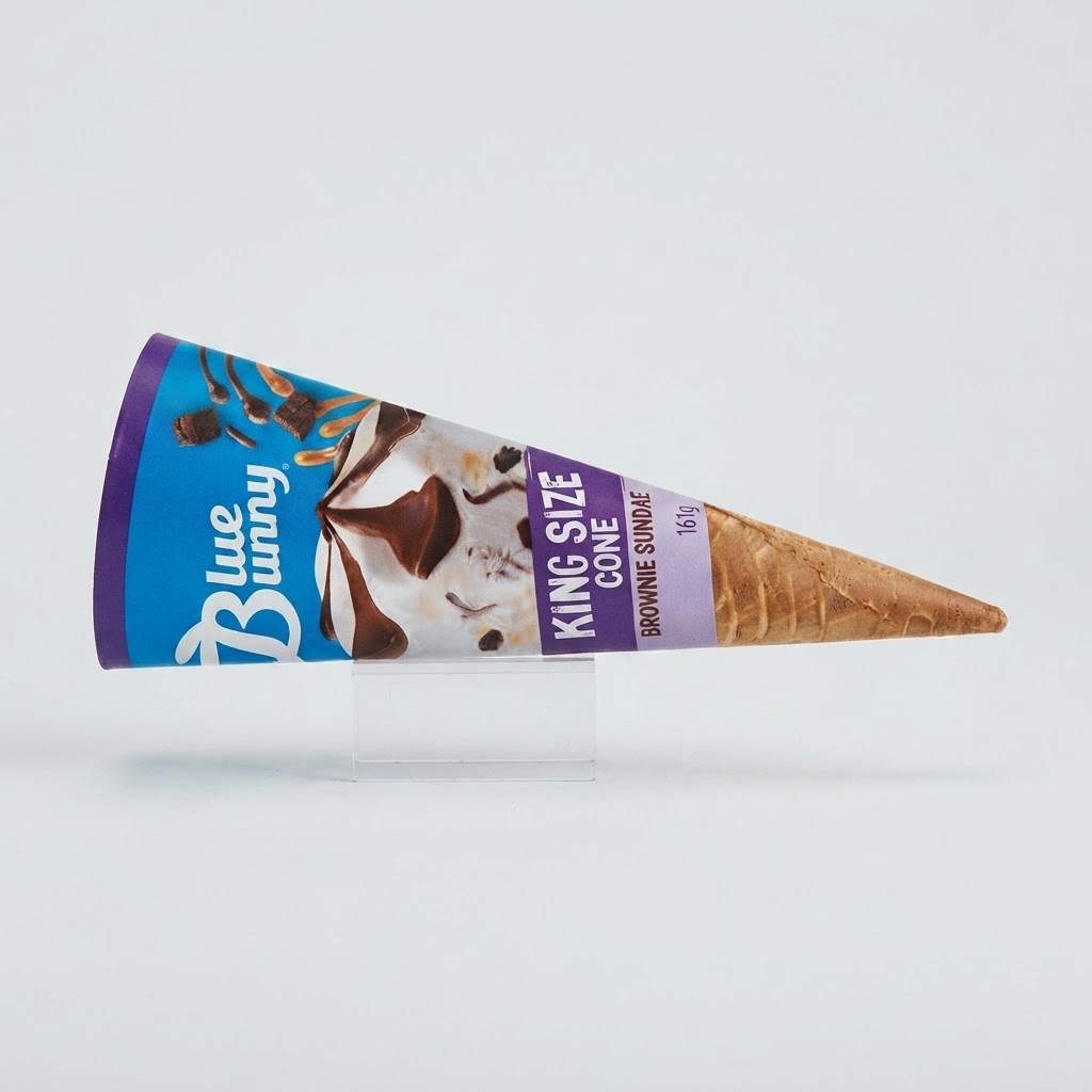 BLUE BUNNY KING SIZE CONE BROWNIE  161G - Thumbnail 2