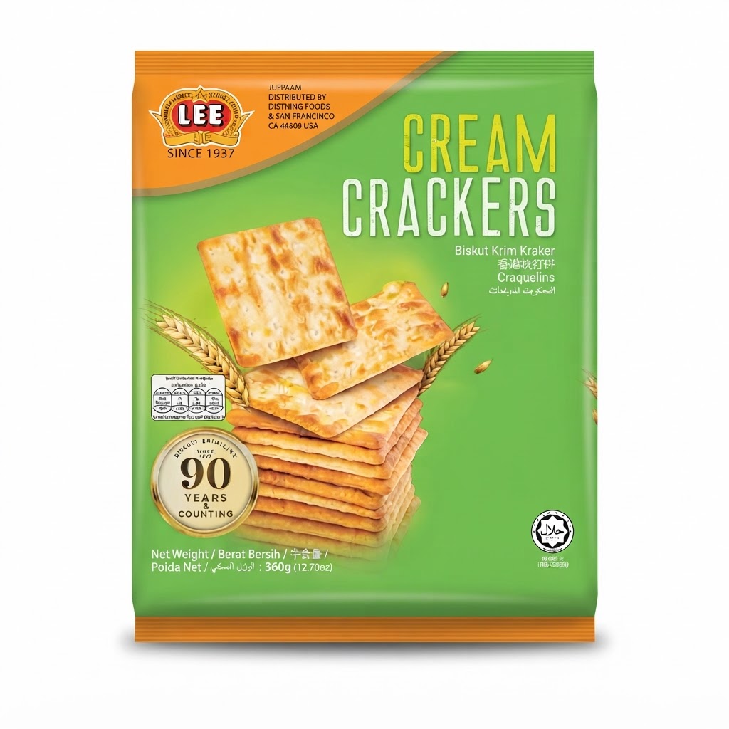 LEE CREAM CRACKERS BISKUT (360G) 12.7OZ