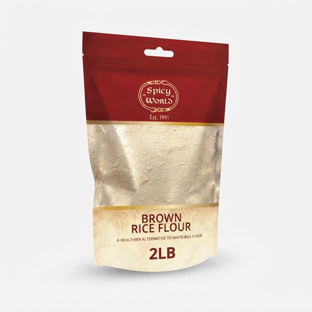 SPICY WORLD BROWN RICE FLOUR 2LB - Thumbnail 3