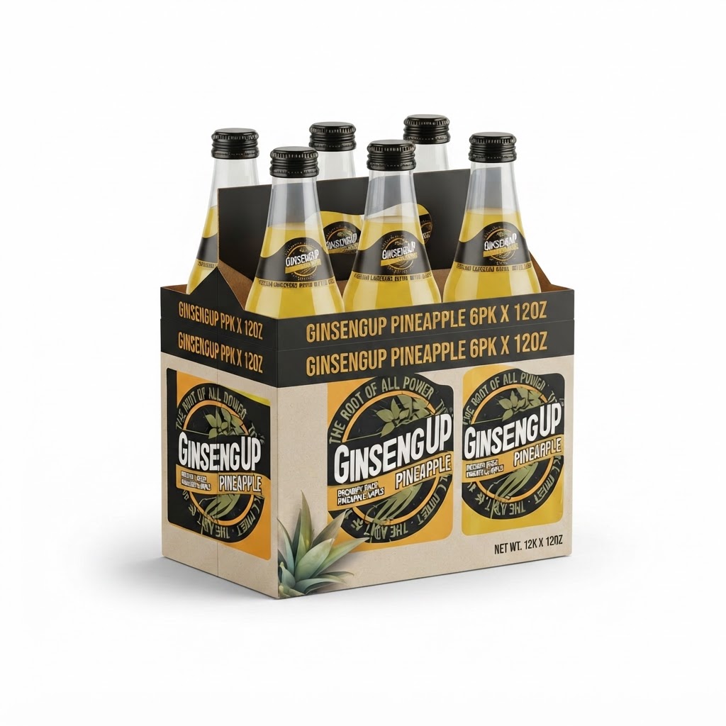 GINSENGUP PINEAPPLE 6PK X 12OZ