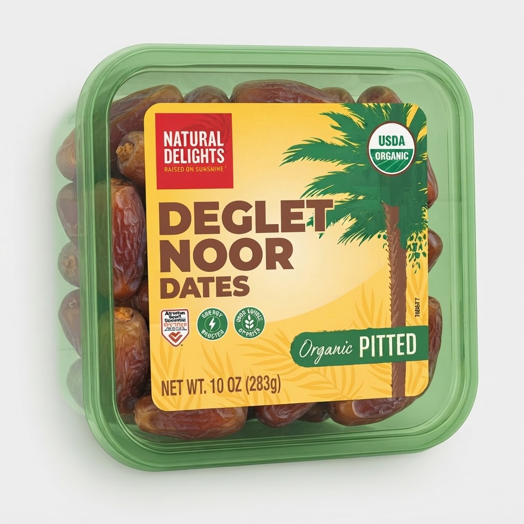 DEGLET NOOR DATES 10OZ - Thumbnail 3