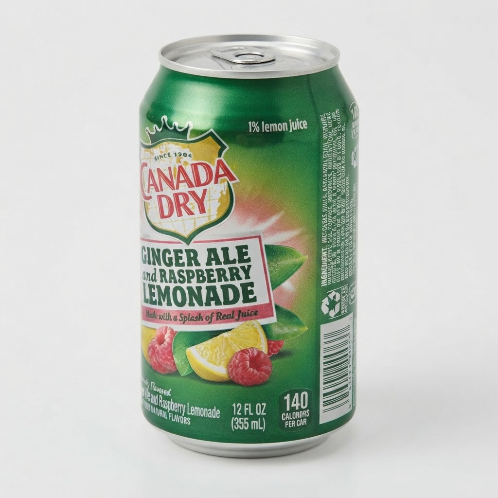 CANADA DRY GINGER ALE AND RASPBERRY 12OZ - Thumbnail 3