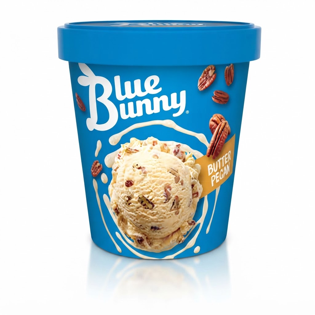 BLUE BUNNY BUTTER PECAN ICE CREAM 14OZ