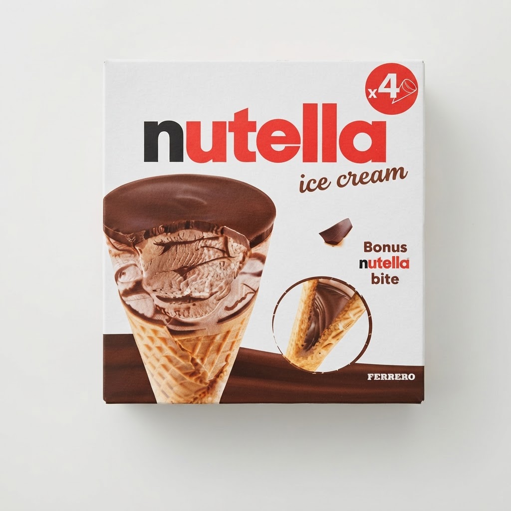 NUTELLA CONE ICE-CREAM 12.2OZ - Thumbnail 2