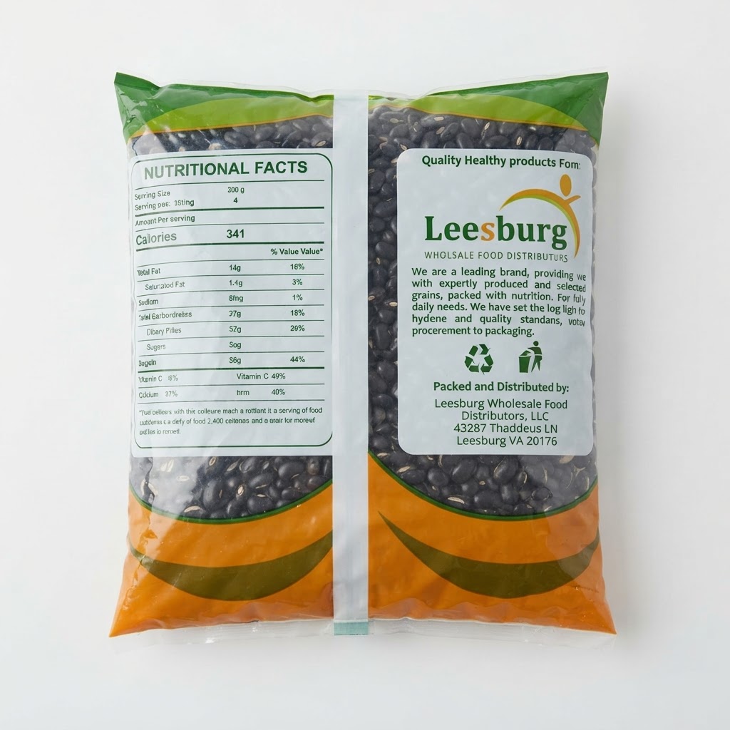 LEESBURG GRAINS NJAHI BLACK BEANS 1KG - Thumbnail 4