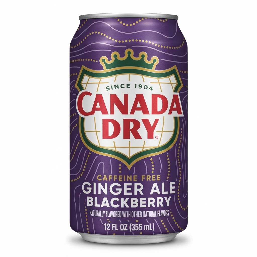 CANADA DRY GINGER ALE BLACK BERRY 12OZ