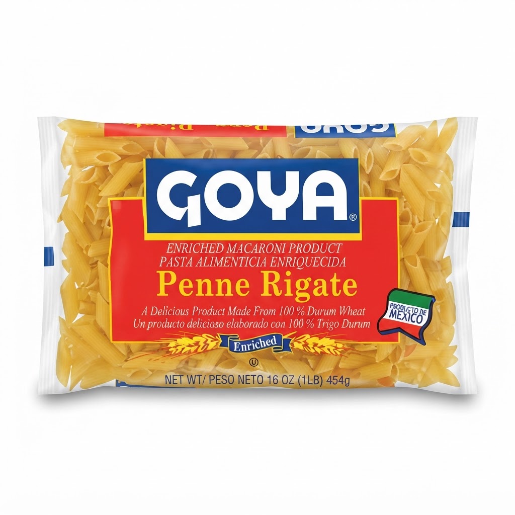 GOYA PENNE RIGATE MACARONI 1LB/16 OZ