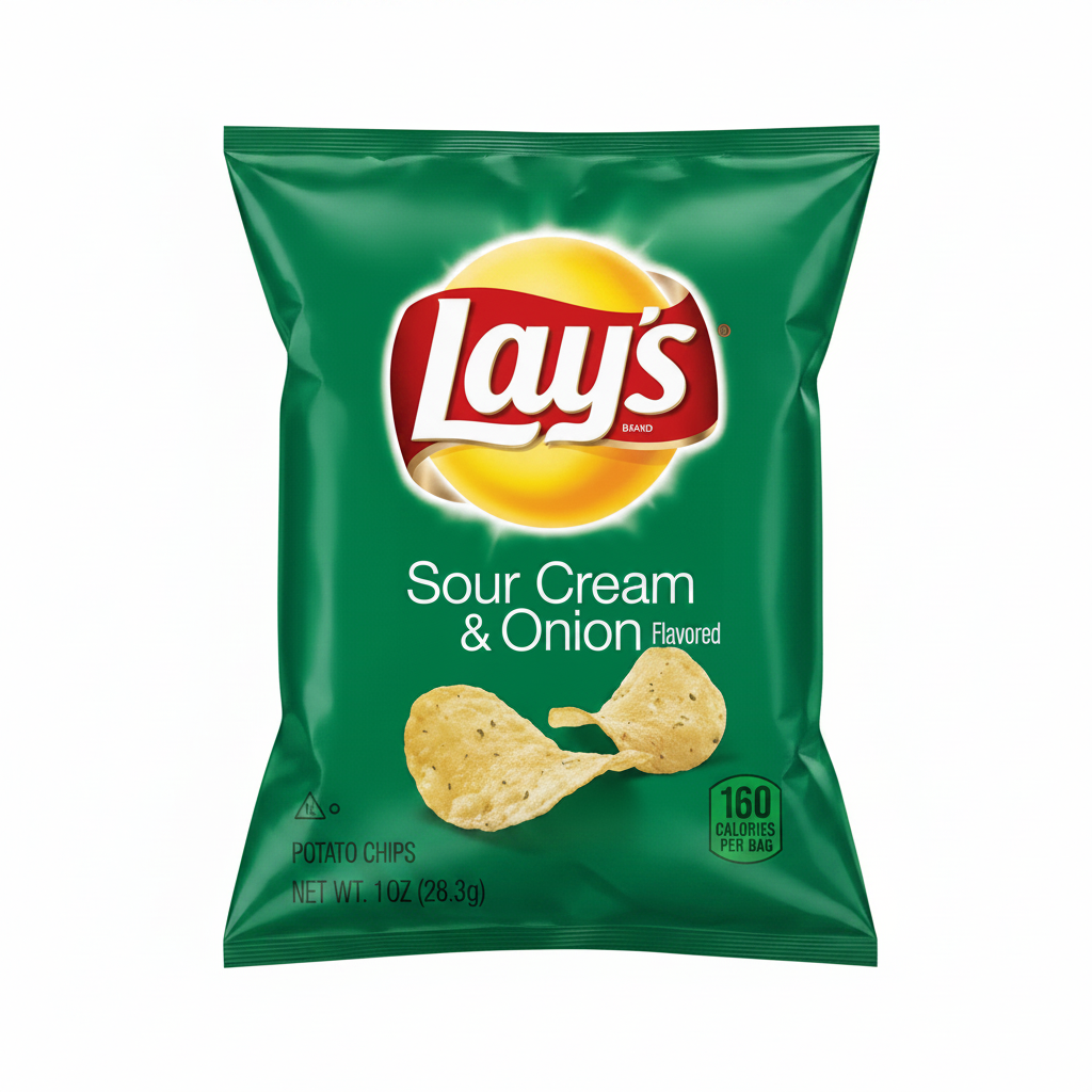 LAYS SOUR CREAM & ONION POTATO 1OZ - Thumbnail 2