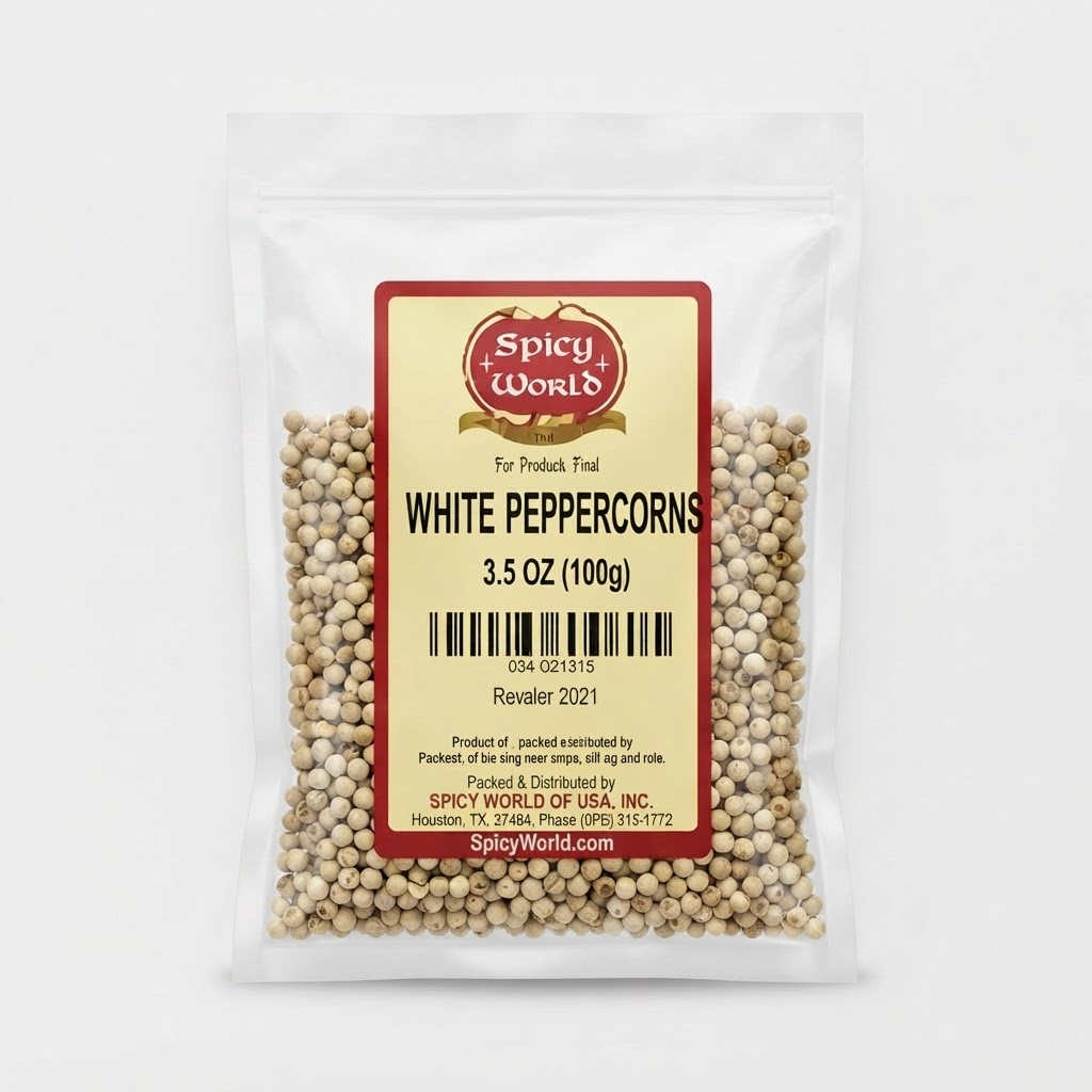 SPICY WORLD WHITE PEPPERCORN 3.5OZ - Thumbnail 2