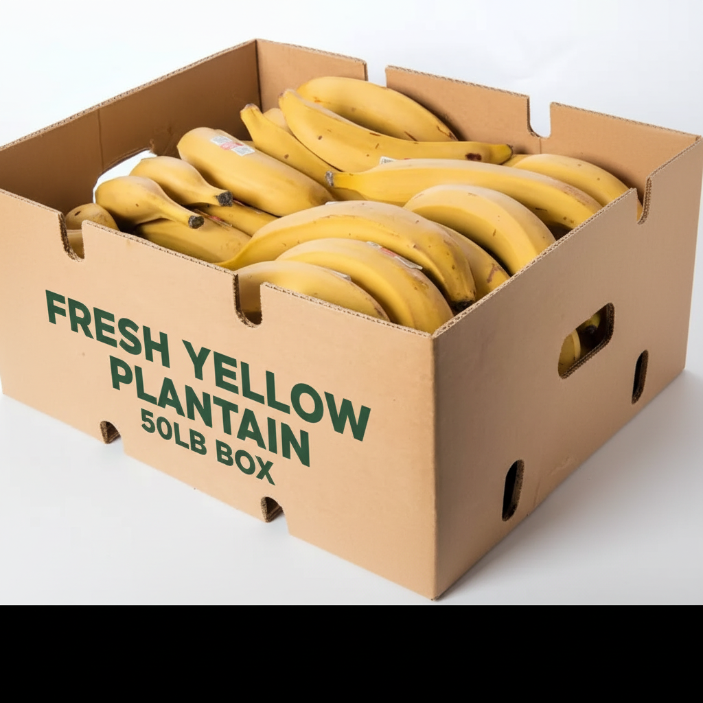FRESH YELLOW PLANTAIN 50LB BOX - Thumbnail 4