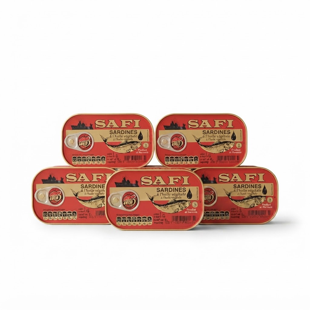 SAFI SARDINES IN VEGETABLE OIL 125G/5PK