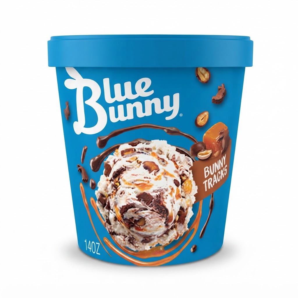 BLUE BUNNY BUNNY TRACKS 14OZ